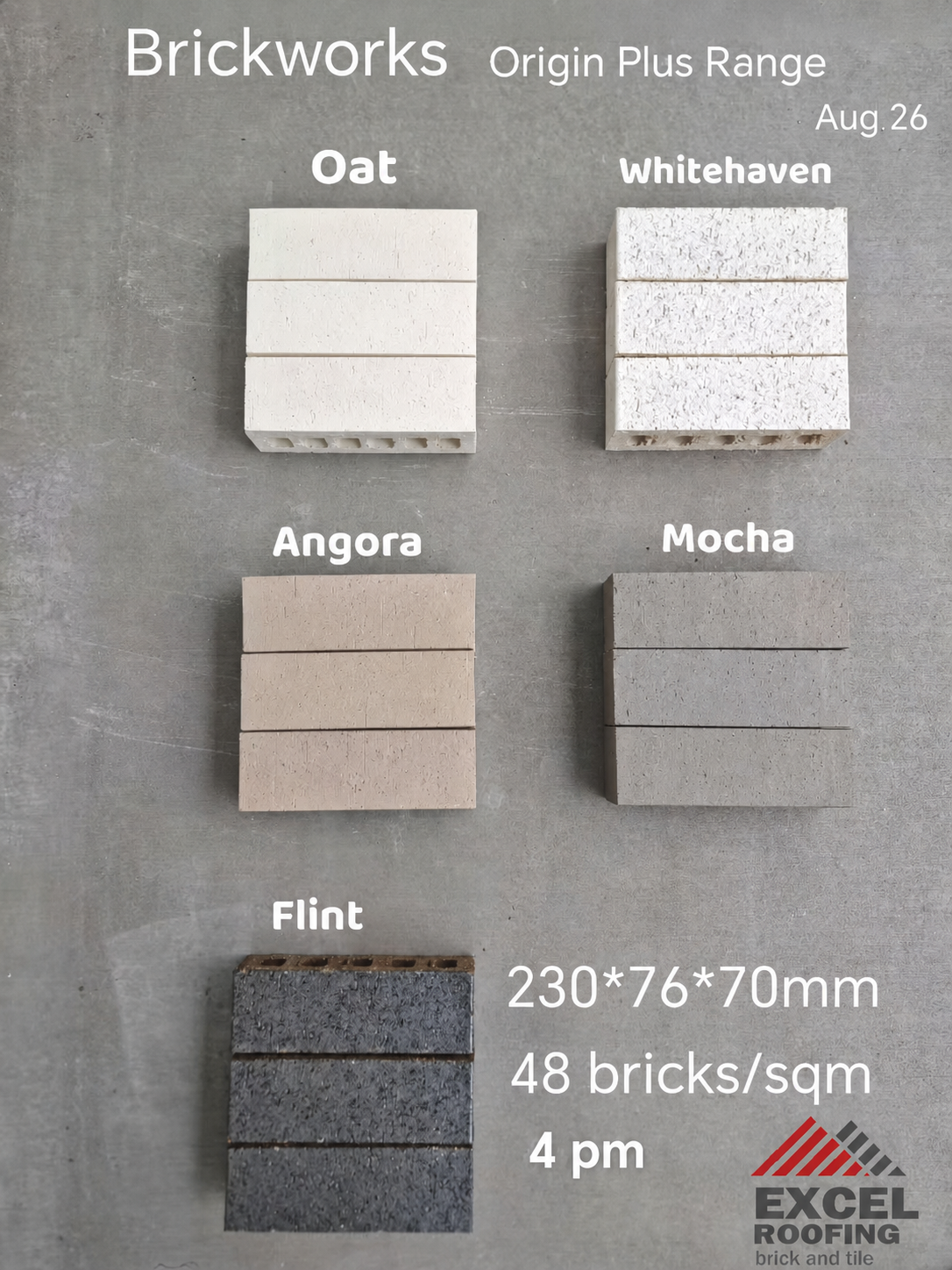 Brickworks Origin Plus — 4 pm reference collection