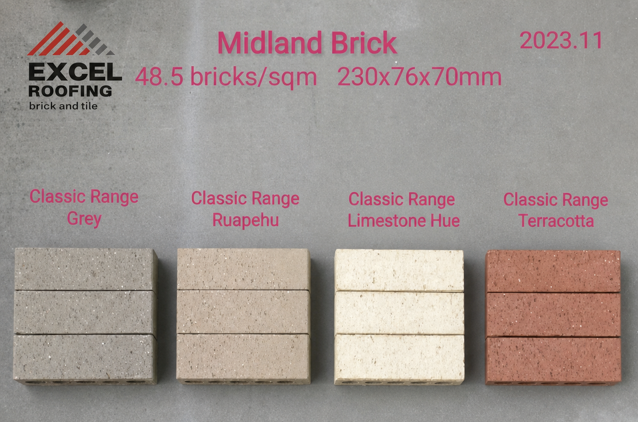 Midland Brick Classic Range – End of Line Products, Low Stock samples