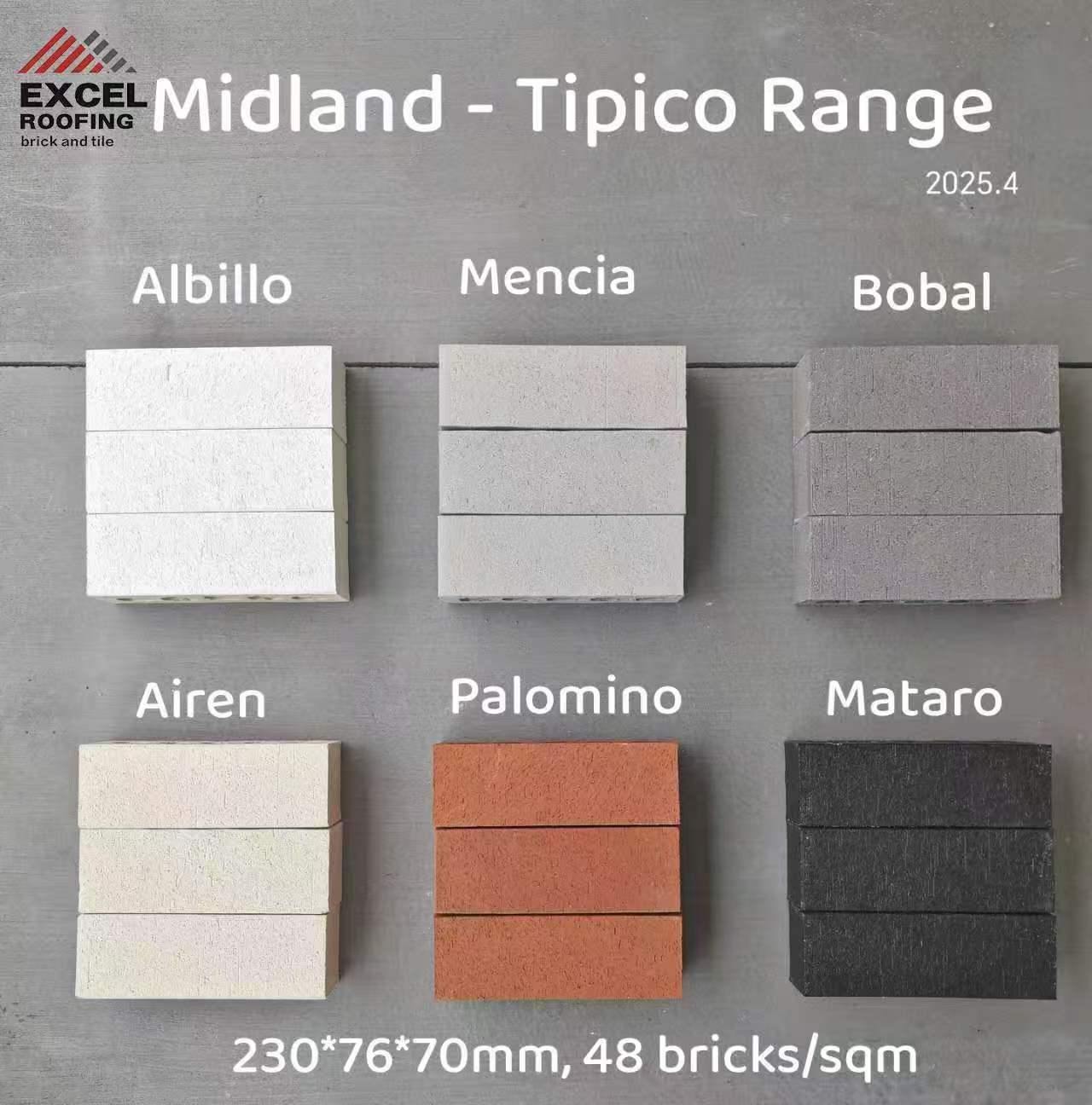 Midland Brick Tipico Range samples