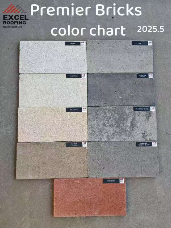 Premier Bricks Colour Chart