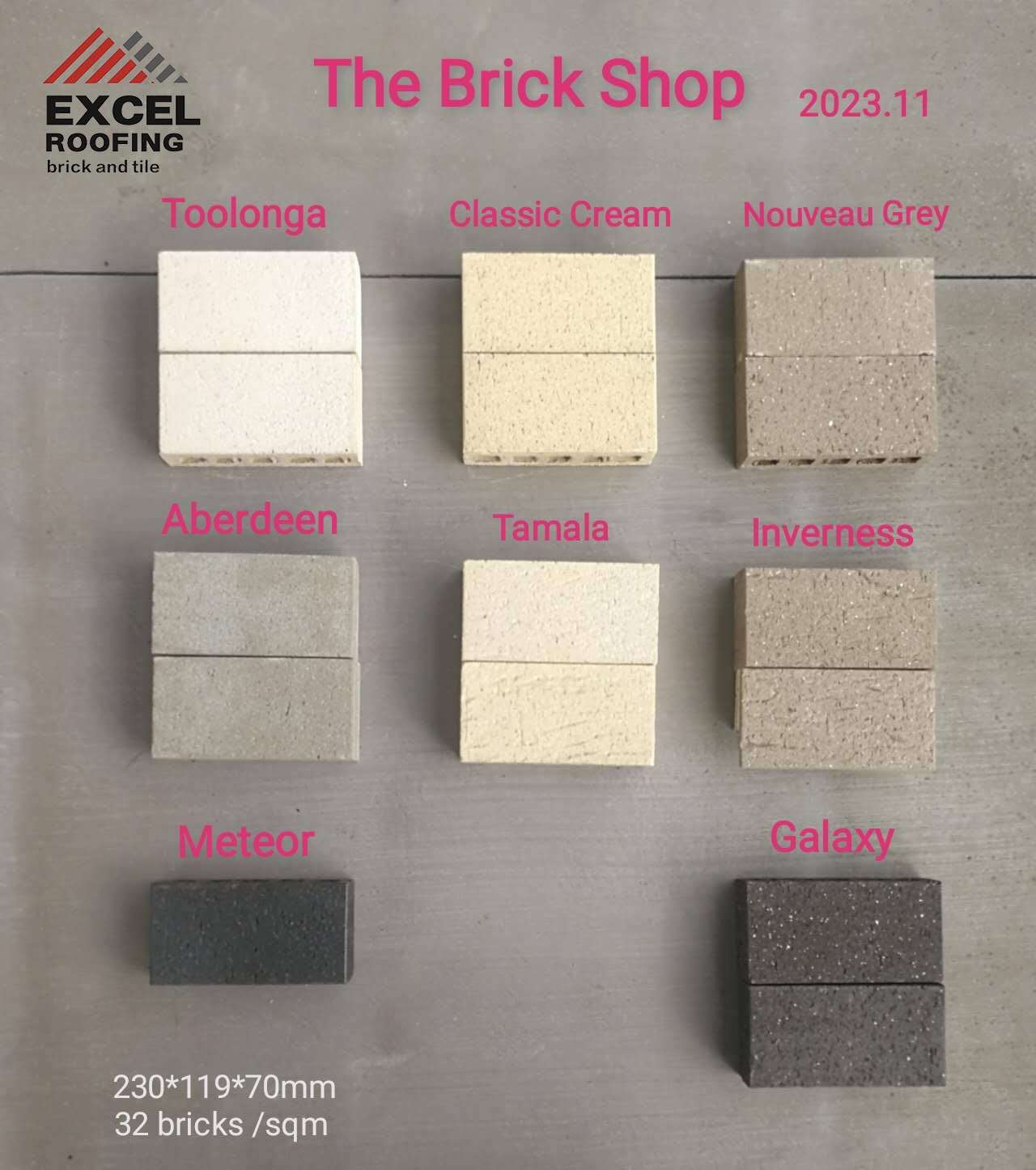 The Brick Shop 1.5 Height Range