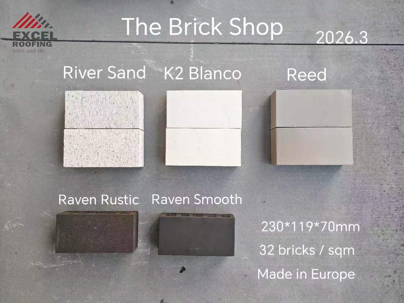 The Brick Shop Euro Range — 1.5 Height
