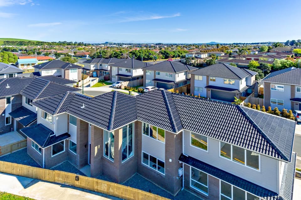 East Tamaki Residential Development with concrete tile roofs