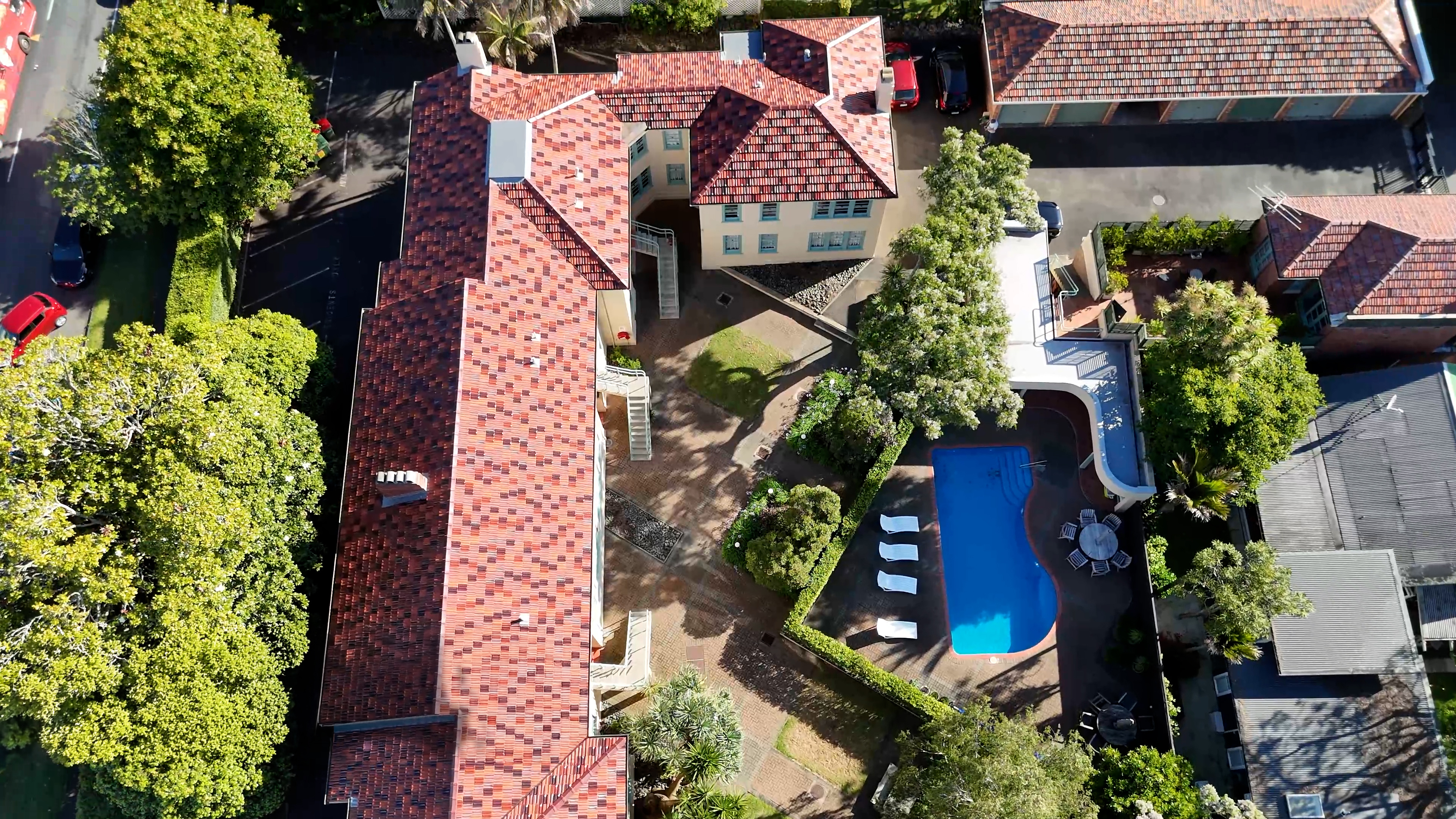 Finished Marino Gardens roof right side aerial