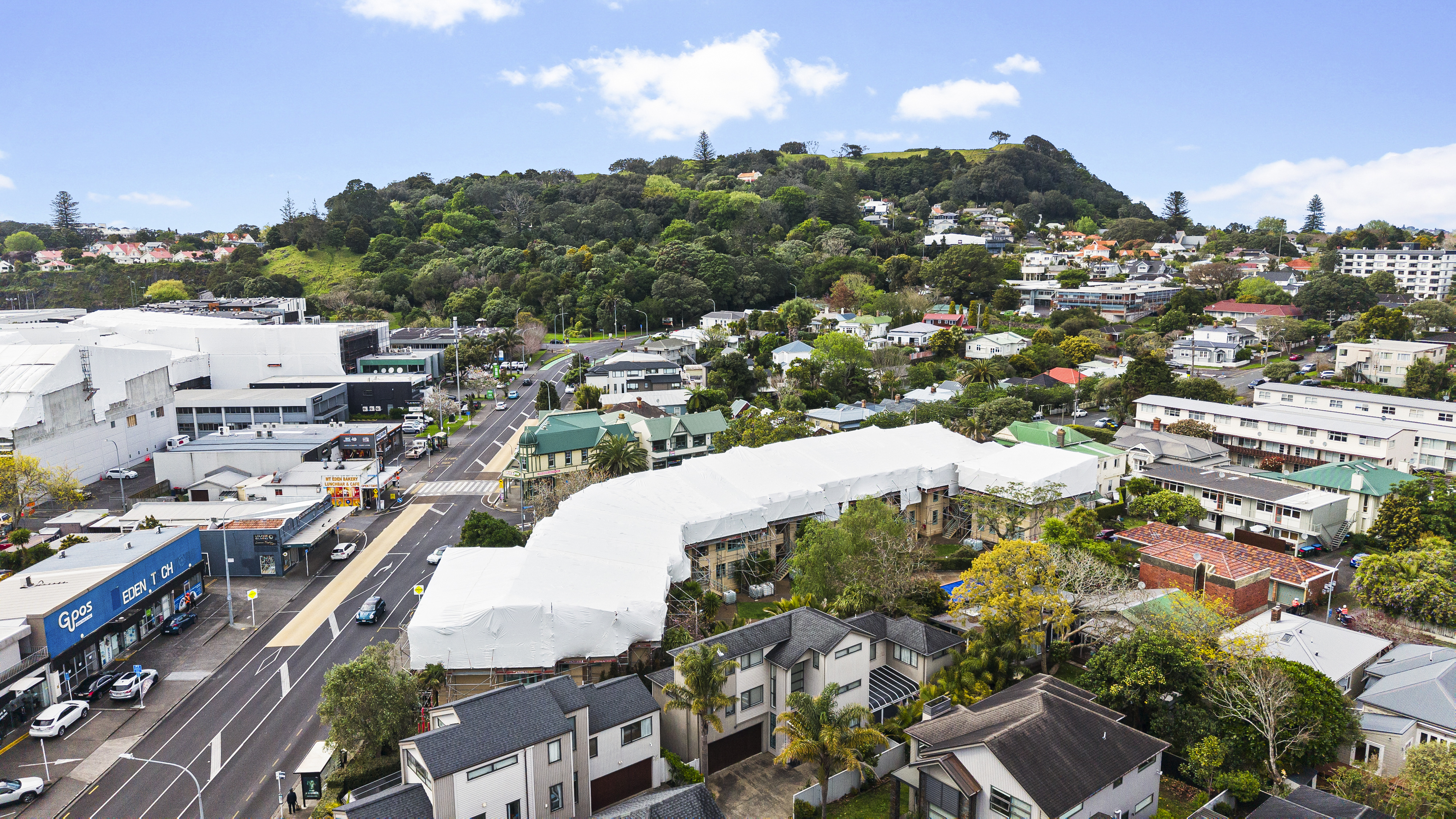 Full scaffold and shrink-wrap protection