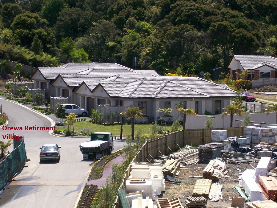 Completed village homes at Retirement Village Orewa